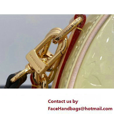 Louis Vuitton Monogram Vernis Croissant PM Bag New LV Remix M24020 Chic and Yellow 2024