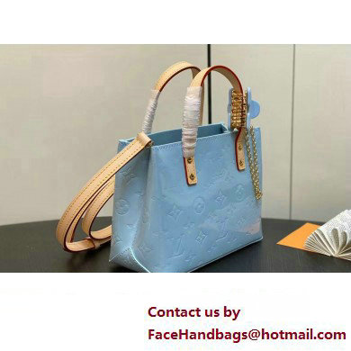 Louis Vuitton Monogram Vernis Reade PM Bag New LV Remix M24144 Sky 2024