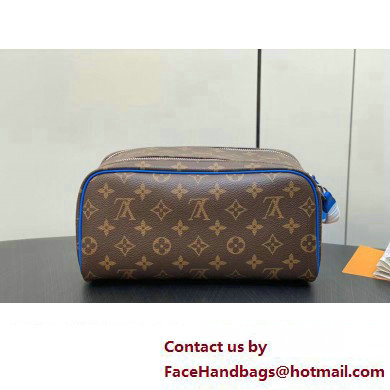 Louis Vuitton Monogram canvas Dopp Kit Toilet Pouch Bag M46763 Blue 2024