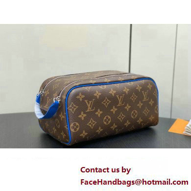 Louis Vuitton Monogram canvas Dopp Kit Toilet Pouch Bag M46763 Blue 2024