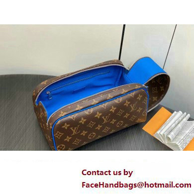 Louis Vuitton Monogram canvas Dopp Kit Toilet Pouch Bag M46763 Blue 2024