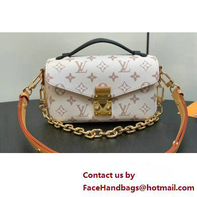 Louis Vuitton Monogram canvas Pochette Metis East West Bag M46914 White 2024