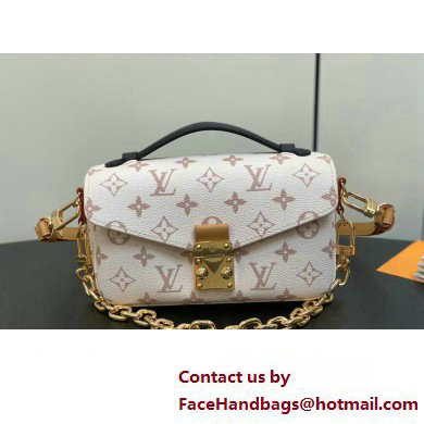 Louis Vuitton Monogram canvas Pochette Metis East West Bag M46914 White 2024