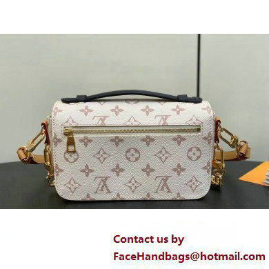 Louis Vuitton Monogram canvas Pochette Metis East West Bag M46914 White 2024