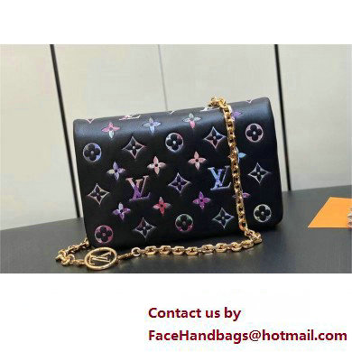 Louis Vuitton Monogram-embossed Lambskin Pochette Coussin Bag M81693