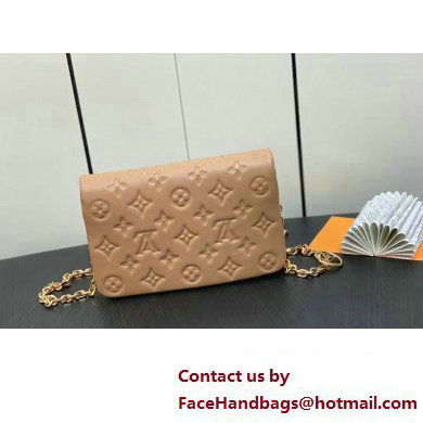 Louis Vuitton Monogram-embossed Lambskin Pochette Coussin Bag M82162