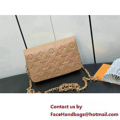 Louis Vuitton Monogram-embossed Lambskin Pochette Coussin Bag M82162