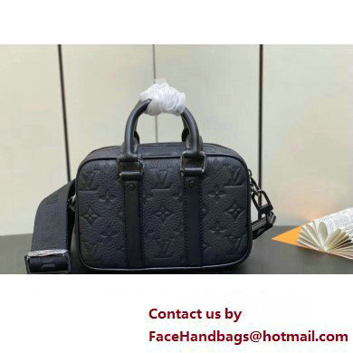 Louis Vuitton Nano Porte Documents Voyage Bag M82770 Monogram Empreinte Black 2023 - Click Image to Close