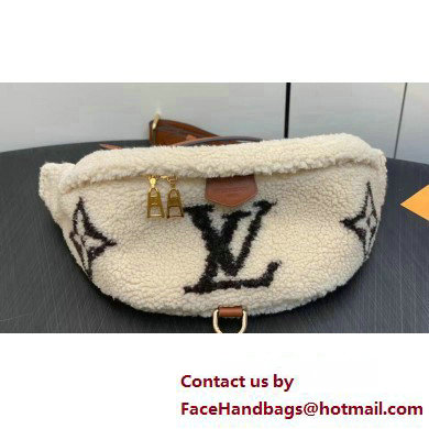 Louis Vuitton Shearling LV Ski Bumbag Bag M23715 Cream/Brown 2023