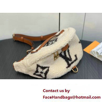 Louis Vuitton Shearling LV Ski Bumbag Bag M23715 Cream/Brown 2023