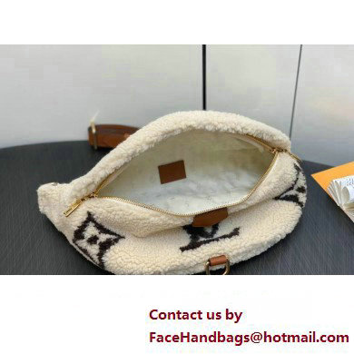 Louis Vuitton Shearling LV Ski Bumbag Bag M23715 Cream/Brown 2023