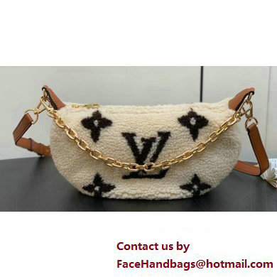 Louis Vuitton Shearling Over The Moon Bag M23321 LV Ski Cream/Brown 2024