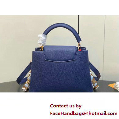 Louis Vuitton Taurillon leather Capucines BB Bag M23280 Blue 2024