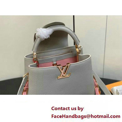 Louis Vuitton Taurillon leather Capucines BB Bag M23280 Gray 2024