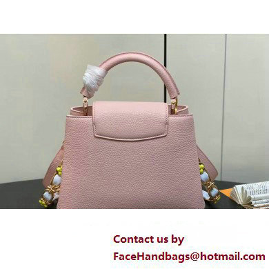 Louis Vuitton Taurillon leather Capucines BB Bag M23280 Pink 2024