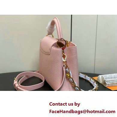 Louis Vuitton Taurillon leather Capucines BB Bag M23280 Pink 2024