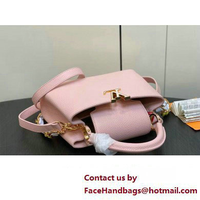 Louis Vuitton Taurillon leather Capucines BB Bag M23280 Pink 2024