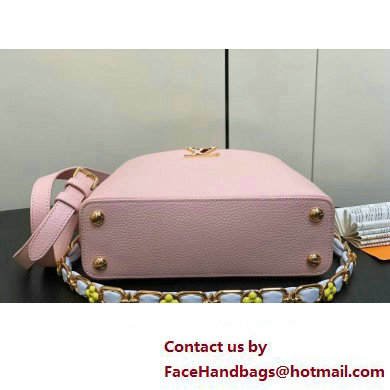 Louis Vuitton Taurillon leather Capucines BB Bag M23280 Pink 2024