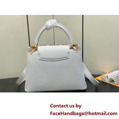 Louis Vuitton Taurillon leather Capucines BB Flower Crown Bag M23331 Creme Nacre 2023