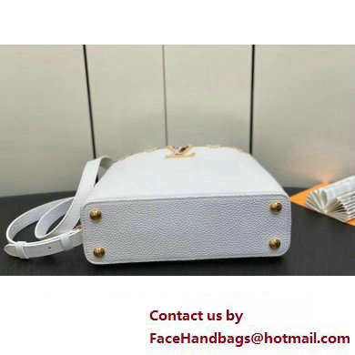 Louis Vuitton Taurillon leather Capucines BB Flower Crown Bag M23331 Creme Nacre 2023