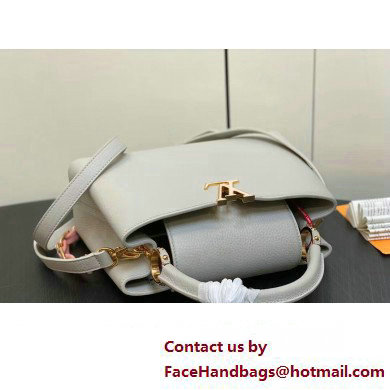 Louis Vuitton Taurillon leather Capucines MM Bag M23199 Gray 2024