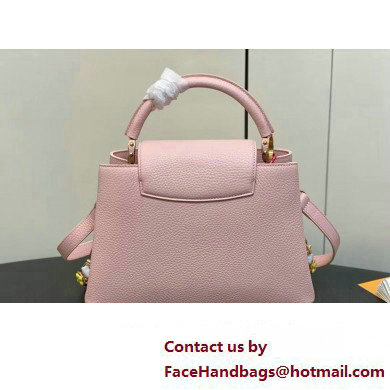 Louis Vuitton Taurillon leather Capucines MM Bag M23199 Pink 2024