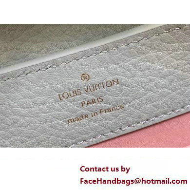 Louis Vuitton Taurillon leather Capucines Mini Bag M23363 Gray 2024