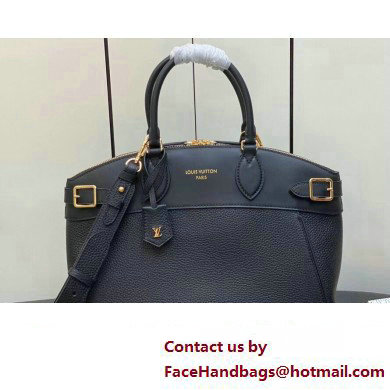 Louis Vuitton Taurillon leather Lock It MM Bag M22914 Black 2023