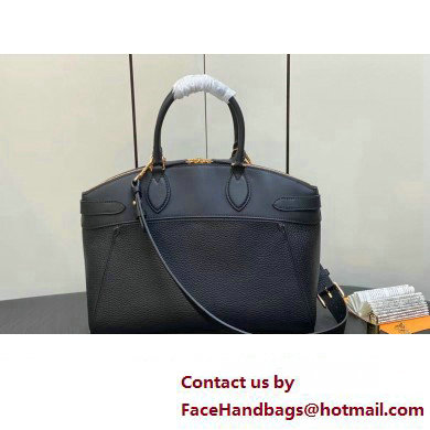 Louis Vuitton Taurillon leather Lock It MM Bag M22914 Black 2023