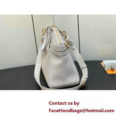 Louis Vuitton Taurillon leather Lock It MM Bag M23061 Creme Beige 2023