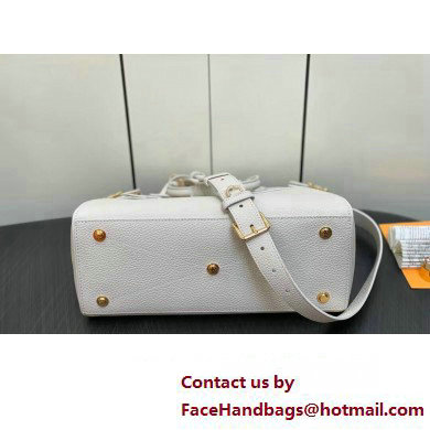 Louis Vuitton Taurillon leather Lock It MM Bag M23061 Creme Beige 2023