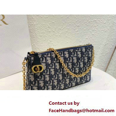 Miss Dior 30 Montaigne Midi Mini Bag in Blue Dior Oblique Jacquard