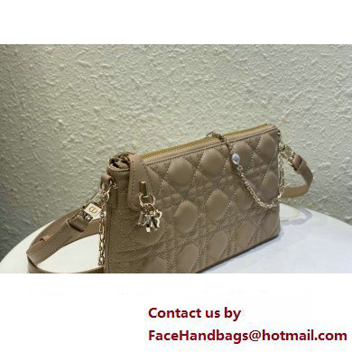 Miss Dior Midi Mini Bag in Cannage Lambskin Beige