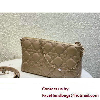 Miss Dior Midi Mini Bag in Cannage Lambskin Beige