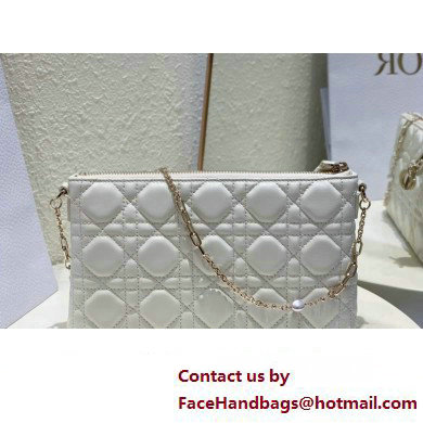 Miss Dior Midi Mini Bag in Cannage Lambskin White