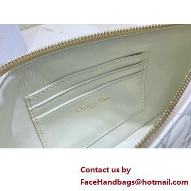 Miss Dior Midi Mini Bag in Cannage Lambskin White