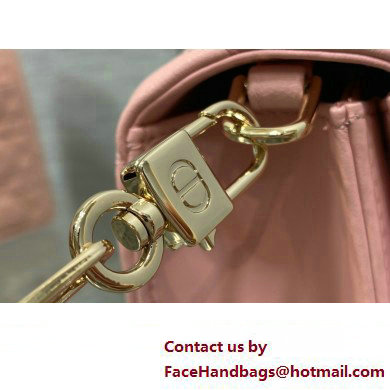 Miss Dior Top Handle Bag in Melocoton Pink Cannage Lambskin 2023