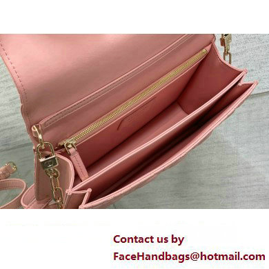 Miss Dior Top Handle Bag in Melocoton Pink Cannage Lambskin 2023