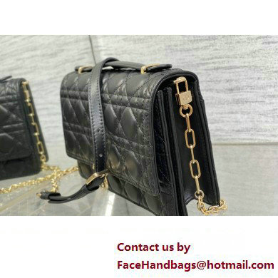 Miss Dior Top Handle Bag in black Cannage Lambskin 2023