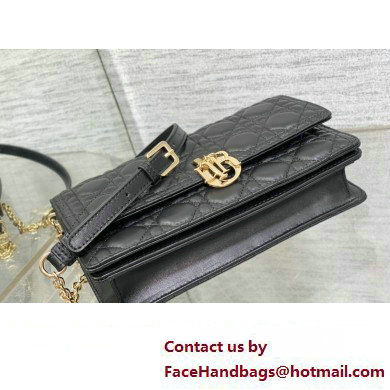 Miss Dior Top Handle Bag in black Cannage Lambskin 2023