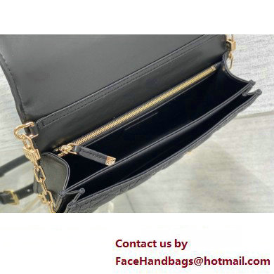 Miss Dior Top Handle Bag in black Cannage Lambskin 2023