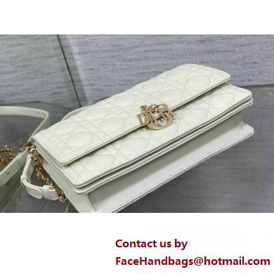 Miss Dior Top Handle Bag in white Cannage Lambskin 2023