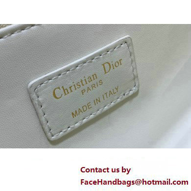 Miss Dior Top Handle Bag in white Cannage Lambskin 2023