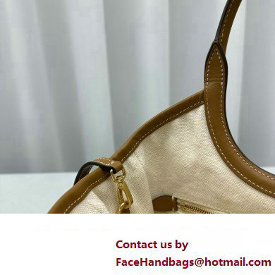 Miu Miu IVY Corduroy Small Tote bag 5BA284 Brown