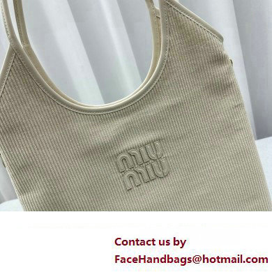 Miu Miu IVY Corduroy bag 5BG231 White