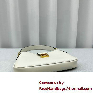 Miu Miu Leather Hobo bag 5BC151 White 2023