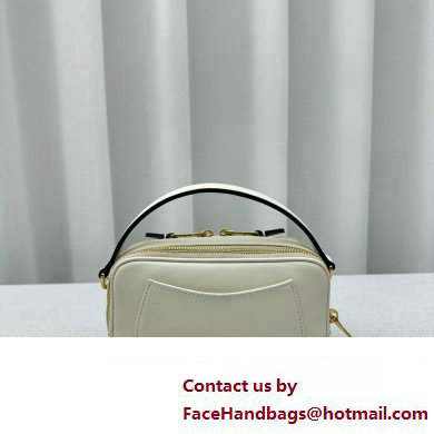 Miu Miu Leather shoulder bag 5BH229 White 2024 - Click Image to Close