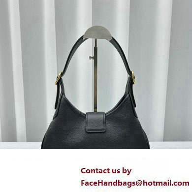 Miu Miu Madras Leather Hobo bag 5BC157 Black 2023