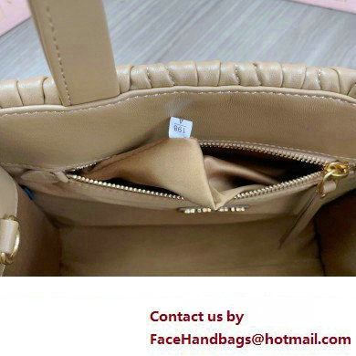 Miu Miu Matelasse nappa leather Handbag 5BG263 Brown