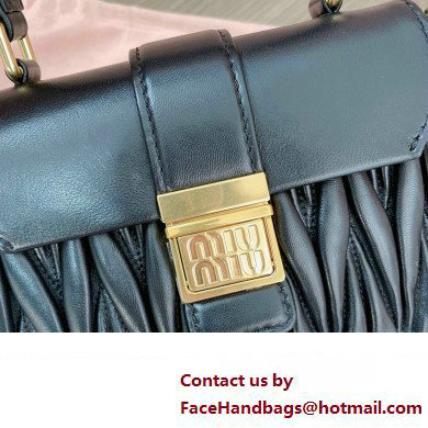 Miu Miu Matelasse nappa leather Mini Bag 5BP083 Black